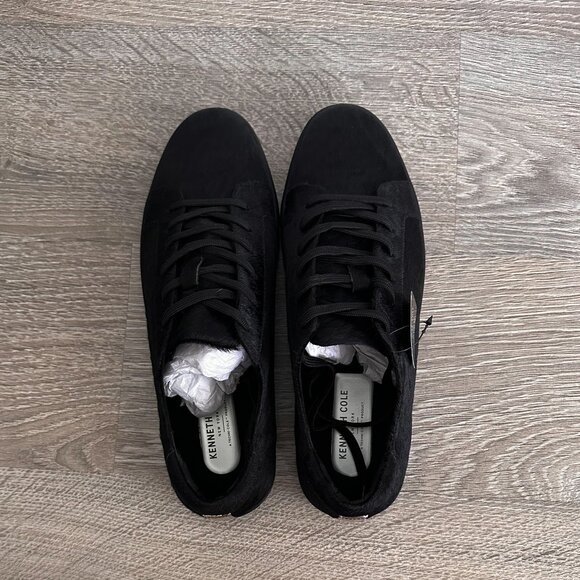 KENNETH COLE KAM BLACK PONY HAIR SNEAKERS - Picture 4 of 7
